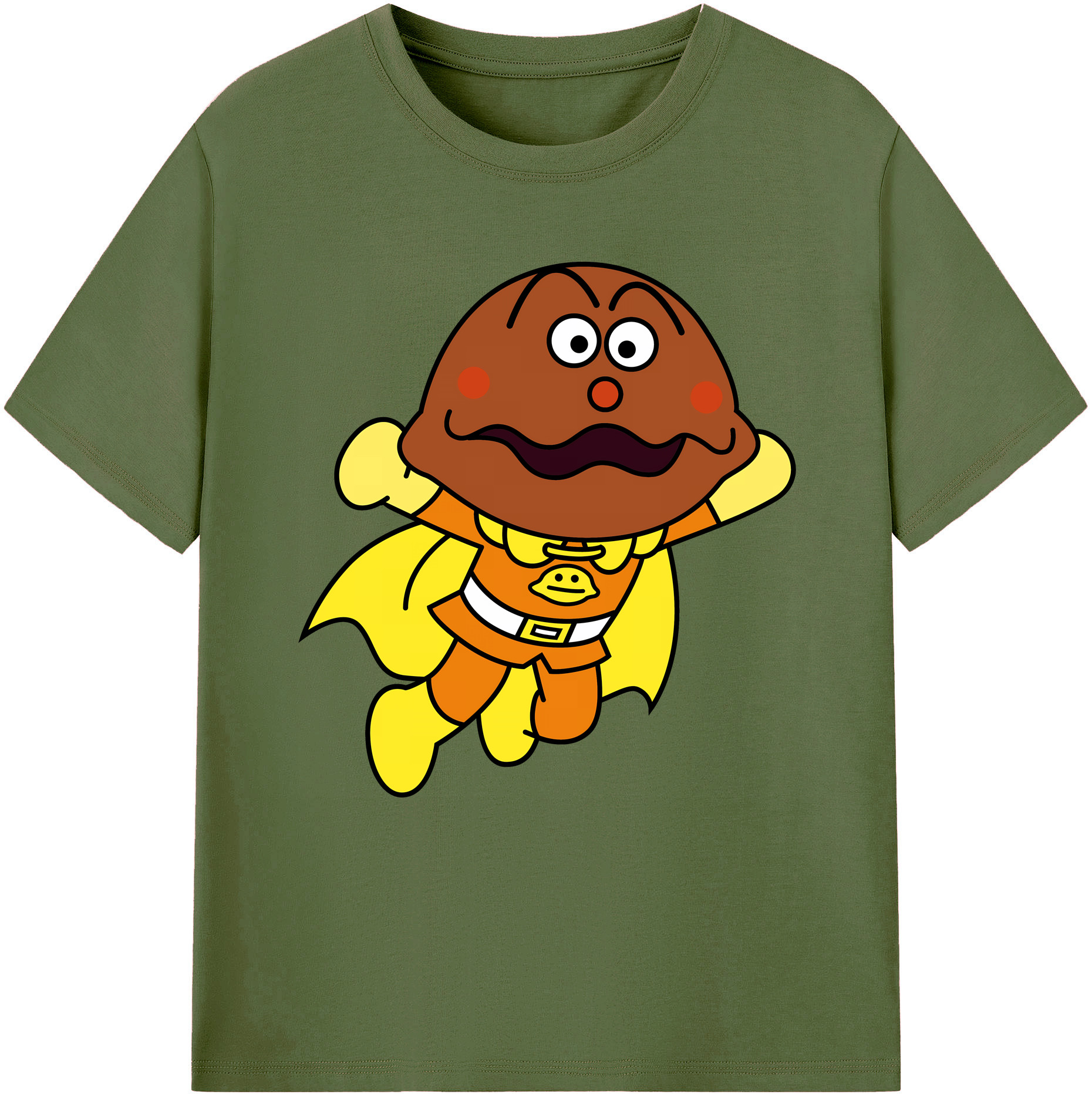 （画像用） アンパンマン Anpanman 綿100％半袖Tシャツ（フロントプリント）